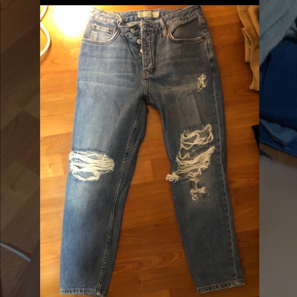 TopShop Distressed HAYDEN Jeans - Picture 1 of 1